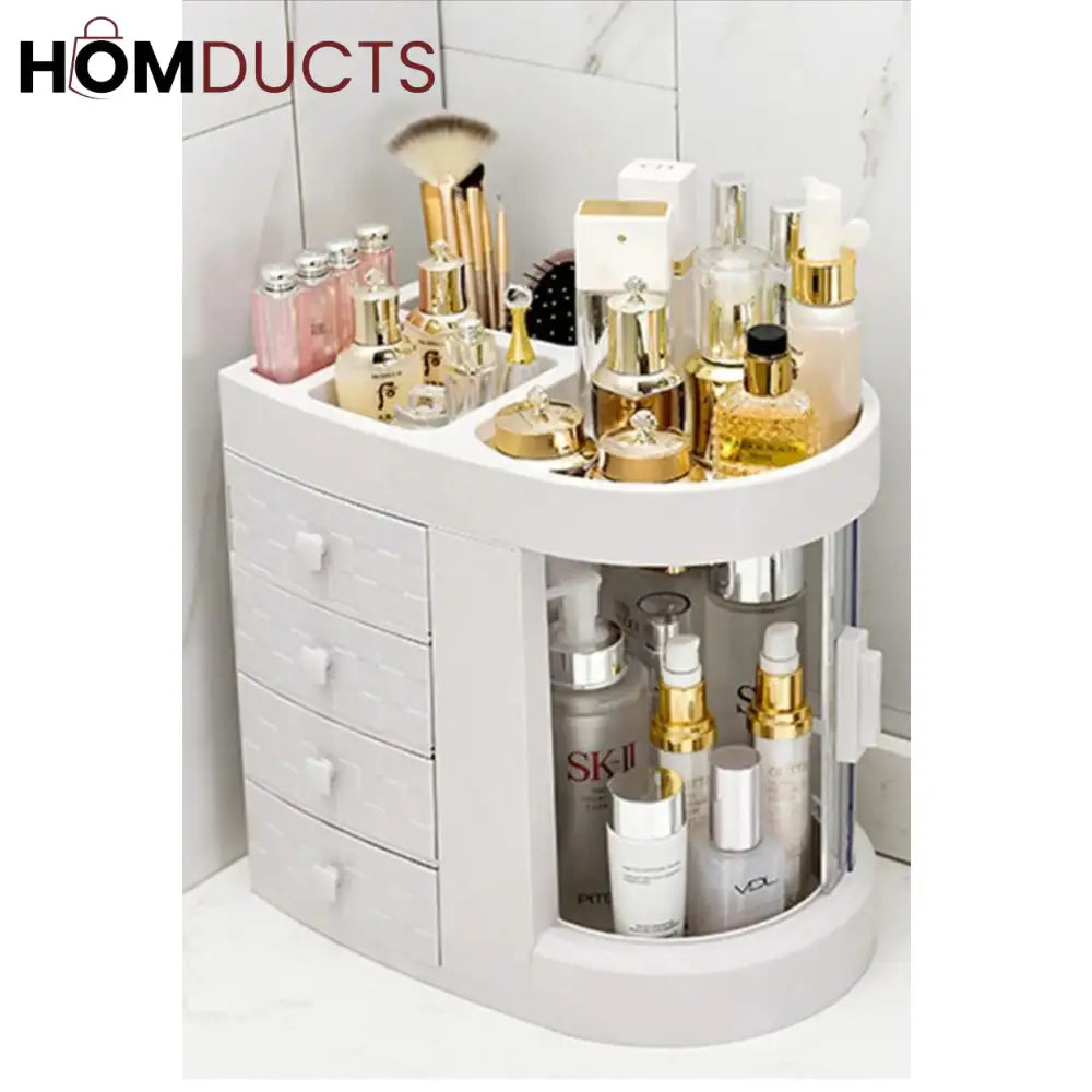 Largest Capacity Cosmetic Organizer With Drawer J & C