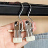 Laundry Hanging Hooks Clothes Pin For Closet Organizer (Pair)