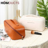 Leather Travel Cosmetic Organizer J & C