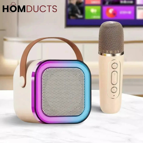 Led Bluetooth Speaker With Wireless Mic