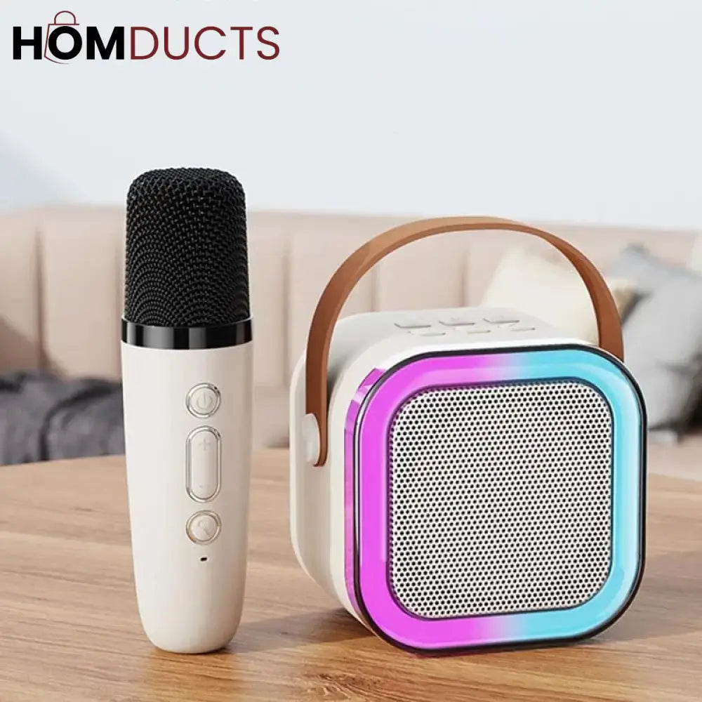 Led Bluetooth Speaker With Wireless Mic