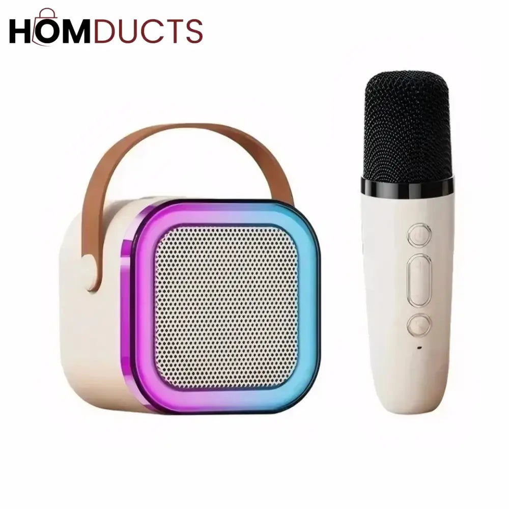 Led Bluetooth Speaker With Wireless Mic