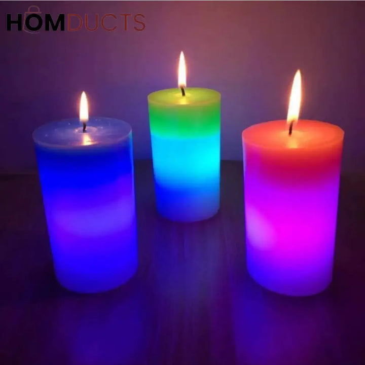 Led Colour Changing Wax Candle