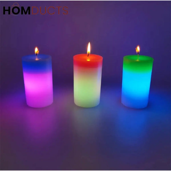 Led Colour Changing Wax Candle