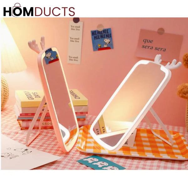 Led Rechargeable Desktop Vanity Mirror