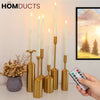 LED Twisted Taper Candle – 1pc Flameless Ivory Candle with Realistic Warm Glow