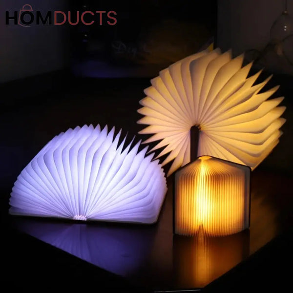 Led Wooden Book Lamp