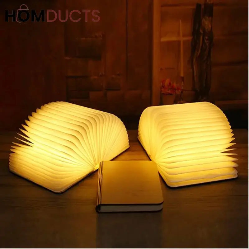 Led Wooden Book Lamp