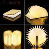 Led Wooden Book Lamp