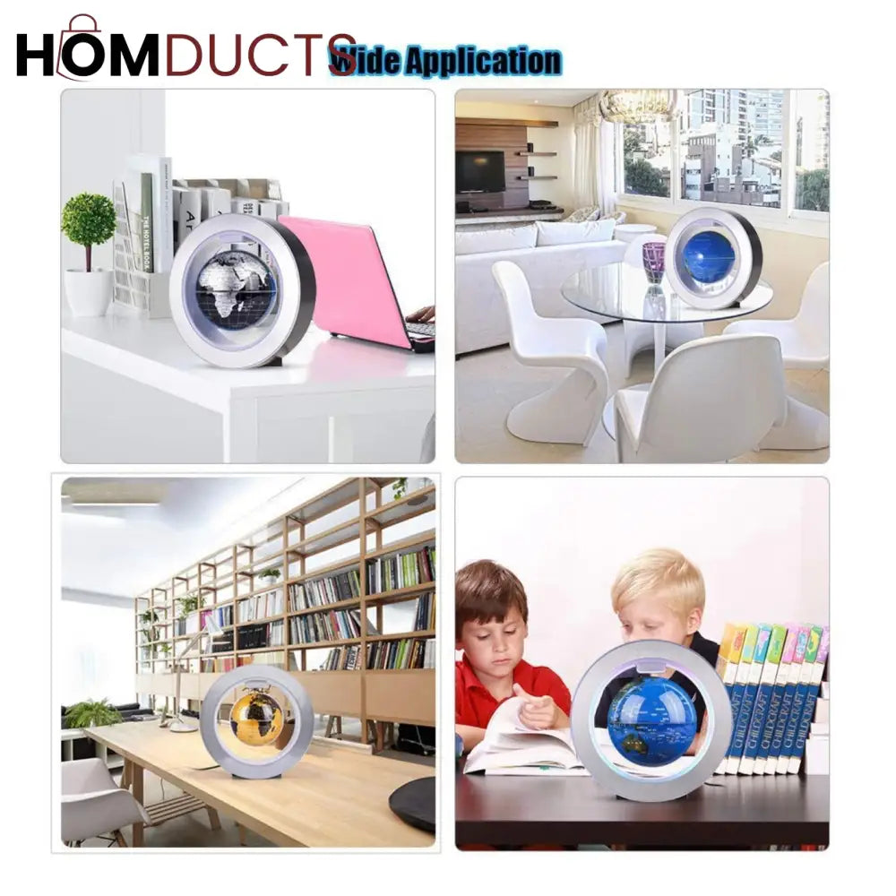 Levitating LED Magnetic Globe – Floating World Map Desk Decor