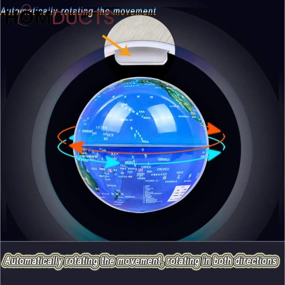 Levitating LED Magnetic Globe – Floating World Map Desk Decor