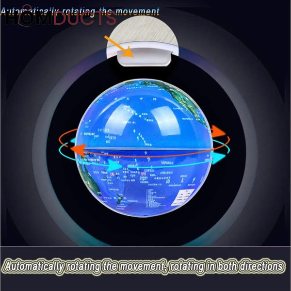 Levitating LED Magnetic Globe – Floating World Map Desk Decor