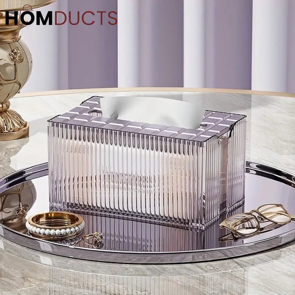 Light Luxury Transparent Tissue Box