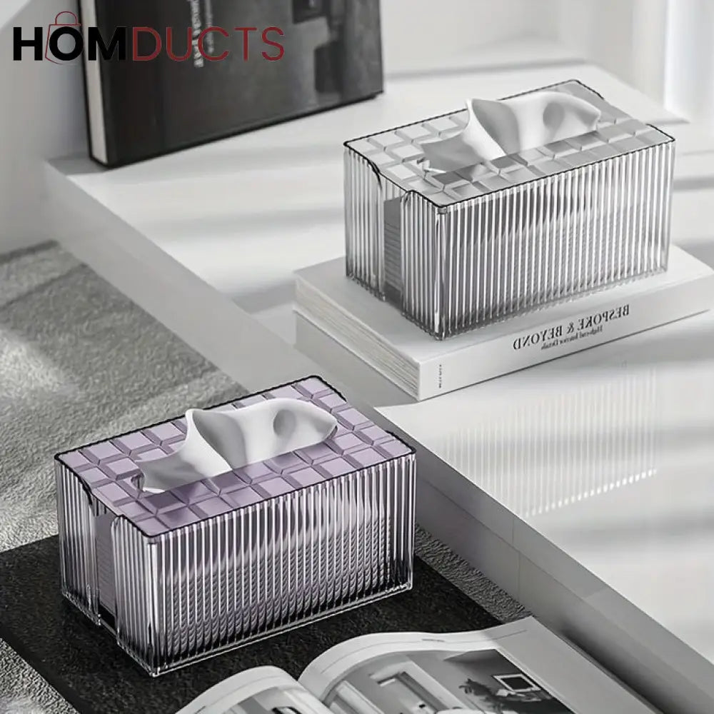 Light Luxury Transparent Tissue Box