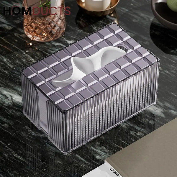 Light Luxury Transparent Tissue Box