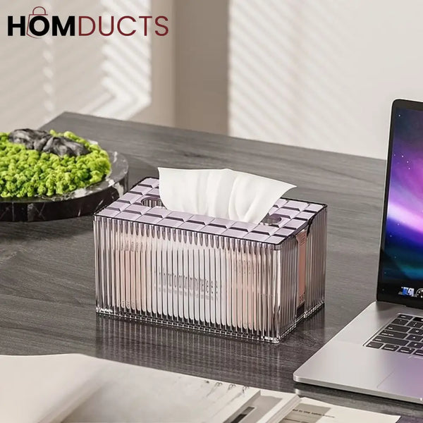 Light Luxury Transparent Tissue Box