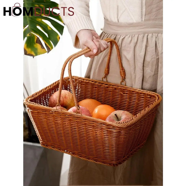 Light Weight Ratan Storage Basket