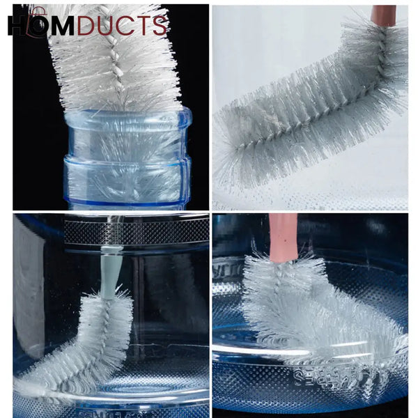 Long Handle Bottle Cleaning Brush With Steel Rod