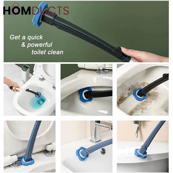 Long Handle Toilet Brush With Disposable Replacement