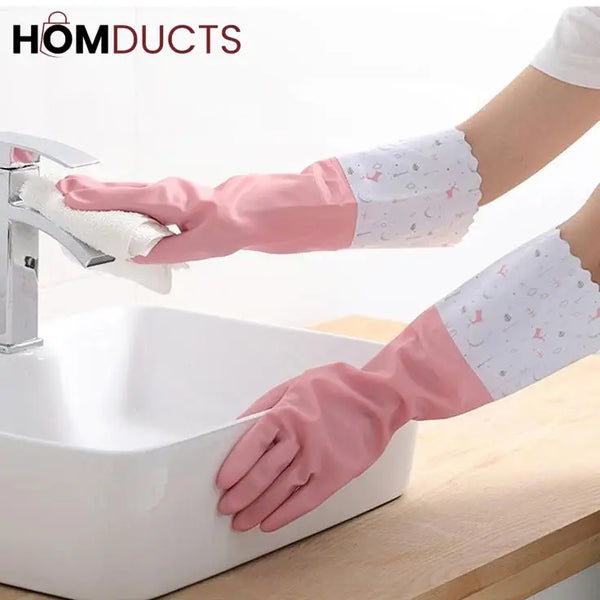 Long Size Silicone Dishwashing Gloves
