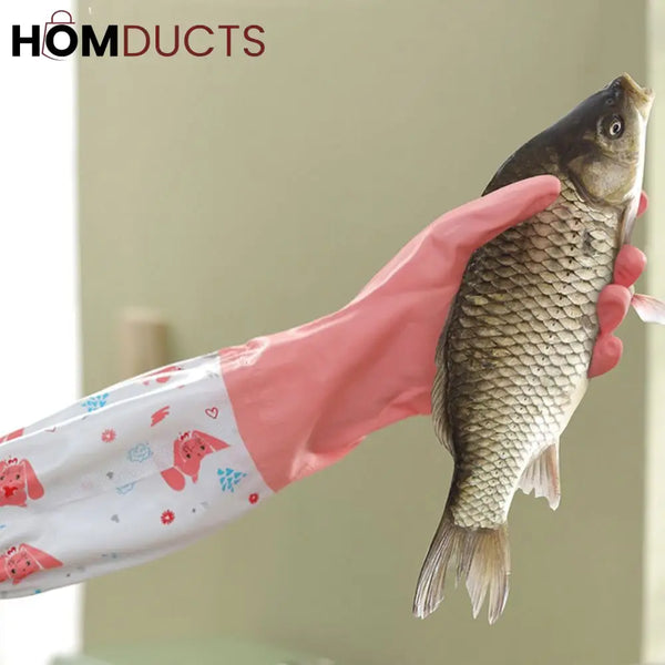 Long Size Silicone Dishwashing Gloves