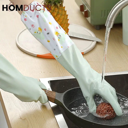 Long Size Silicone Dishwashing Gloves