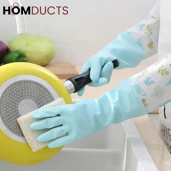 Long Size Silicone Dishwashing Gloves