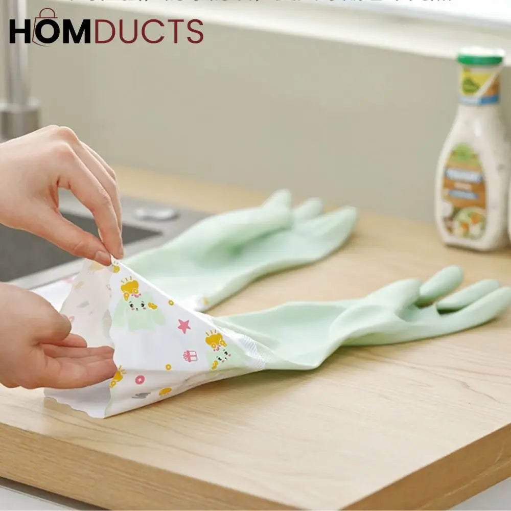 Long Size Silicone Dishwashing Gloves