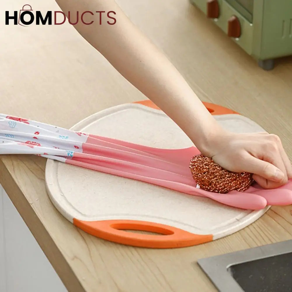 Long Size Silicone Dishwashing Gloves