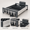 Premium Expandable Dish Drying Rack – Golden & Dark Grey product features