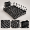 Modern Expandable Black Dish Drying Rack product features