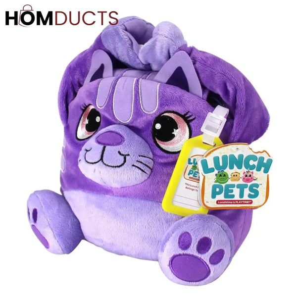 Lunch Pets Plush Kids’ Lunch Box – Cute & Insulated Animal Shaped Bag