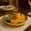 LuxeFruit™ Elegant Fruit Display Tray with Pick Fork Set