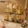 LuxeGlam 2-Tier Gold Vanity Organizer – Makeup & Perfume Display Rack