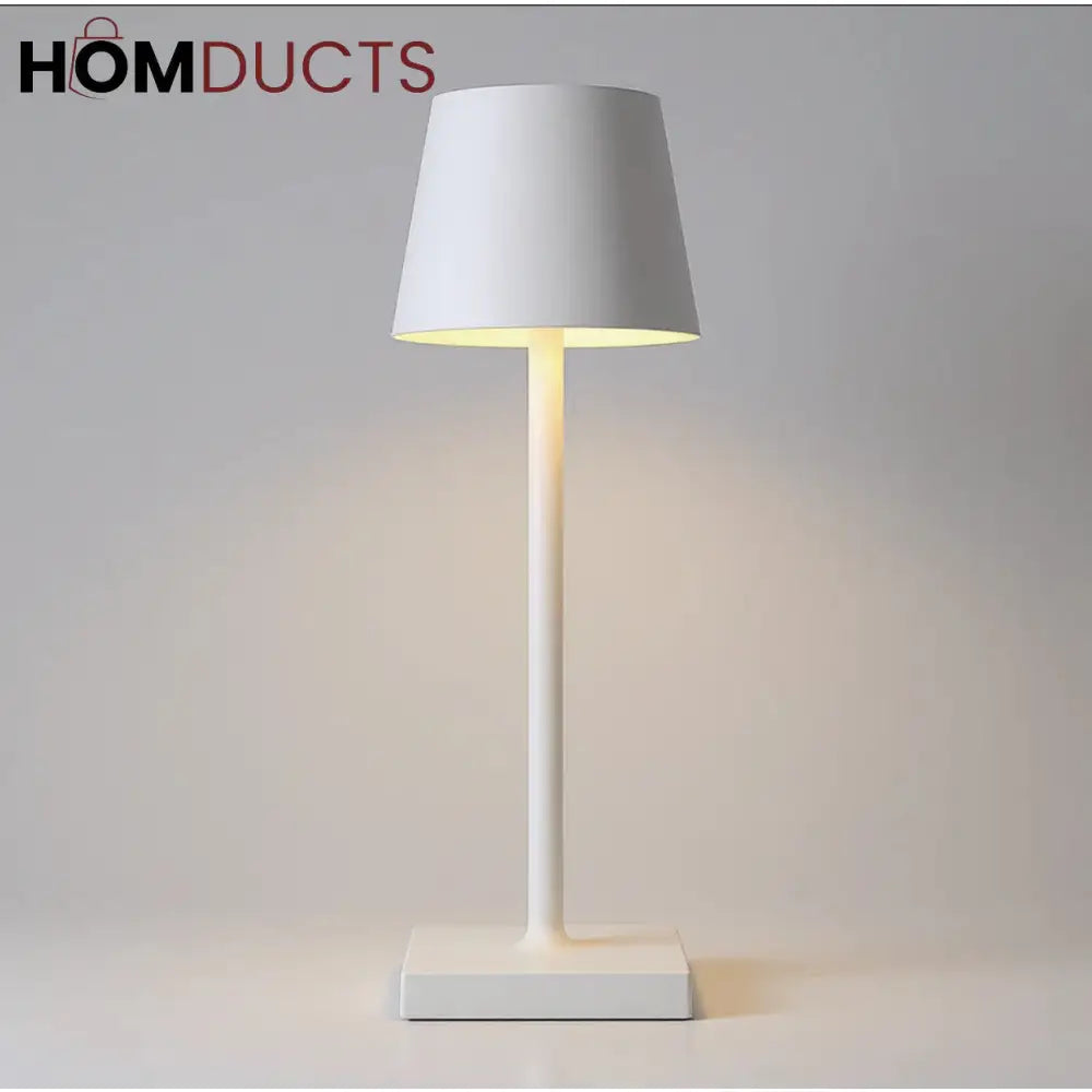 LuxeGlow Rechargeable LED Side Lamp – Minimalist Black & White Set