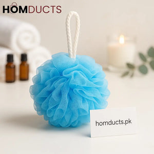 LuxeSpa Premium Bath Loofah – Soft Mesh Shower Puff