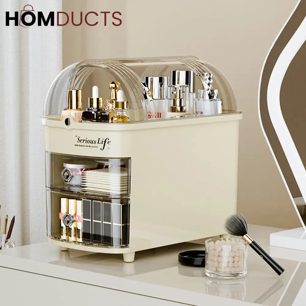 LUXORMOVE: Large Capacity Cosmetic & Jewelry Organizer with Lid