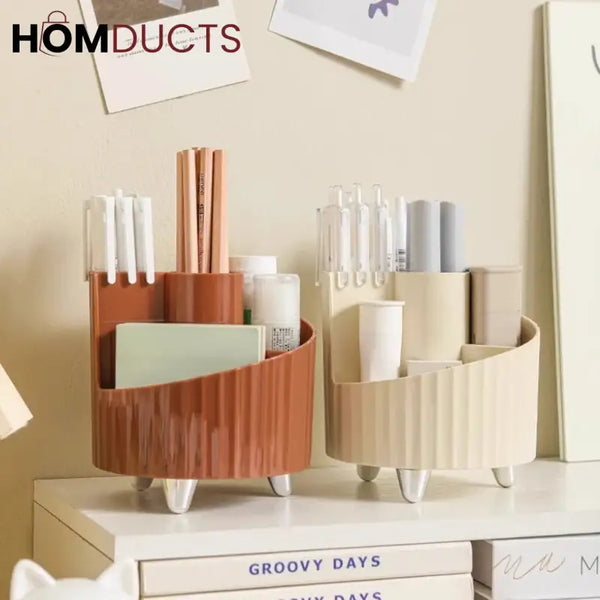 LUXORMOVE MAKEUP STORAGE – CUTE DESIGN LARGE BRUSH & LIPSTICK HOLDER FOR DESKTOP