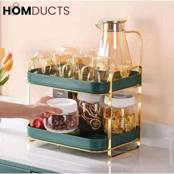 Luxury 2 Tier Drain Storage Rack