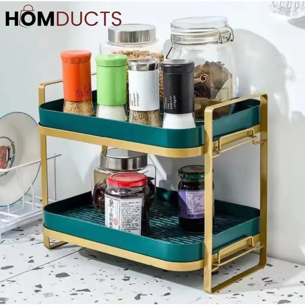 Luxury 2 Tier Drain Storage Rack