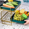 Luxury 2 Tier Drain Storage Rack