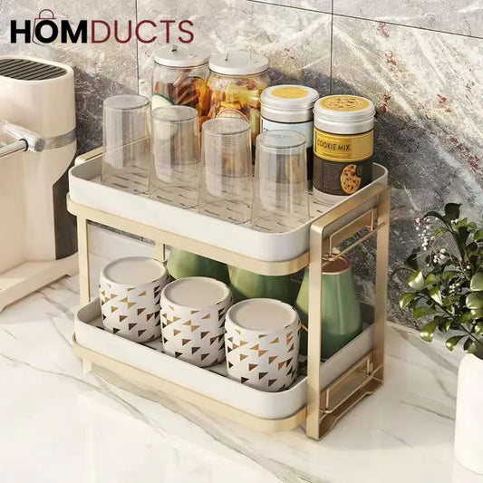 Luxury 2 Tier Drain Storage Rack