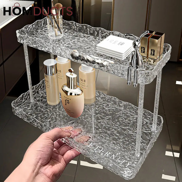 Luxury 2 Tier Vanity And Cosmetic Organizer