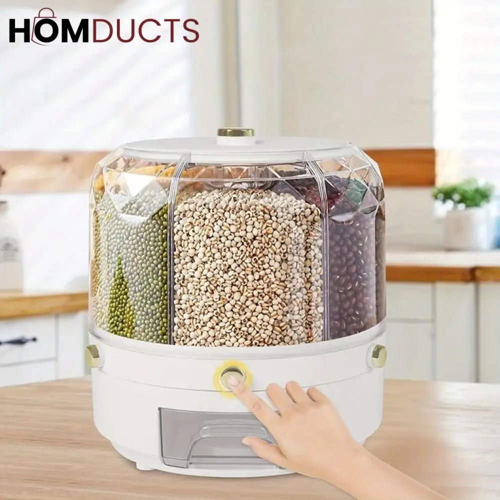 Luxury 360 Rotating Rice And Cereal Dispenser