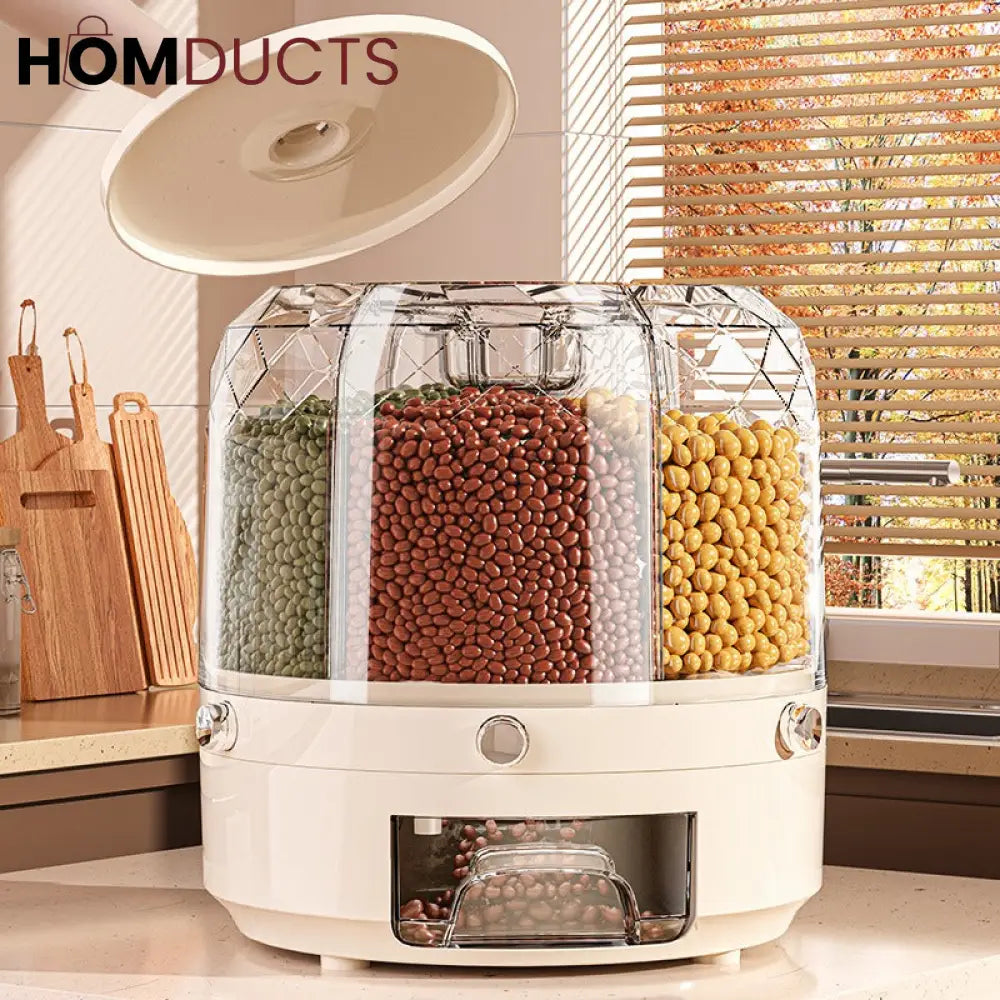 Luxury 360 Rotating Rice And Cereal Dispenser