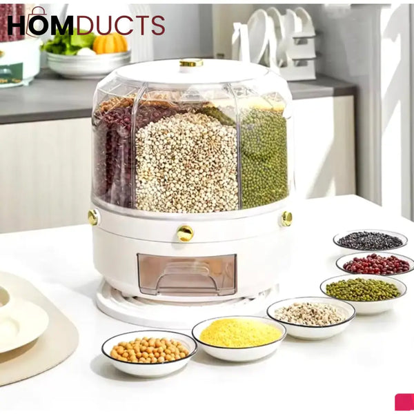 Luxury 360 Rotating Rice And Cereal Dispenser