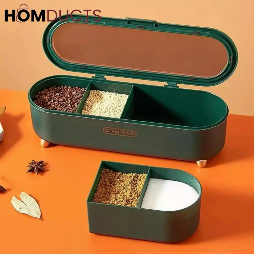 Luxury 4 Grids Seasoning Spice Box