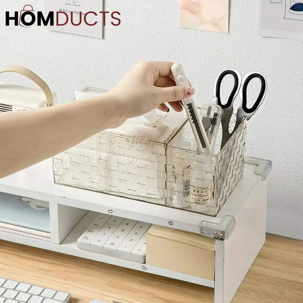 Luxury Acrylic Tissue Box With Holder