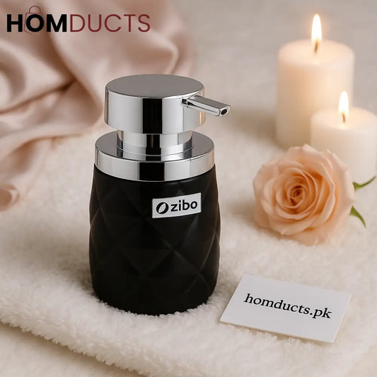 Luxury Black Diamond Soap Dispenser – Elegant Refillable Bathroom & Kitchen Pump Bottle