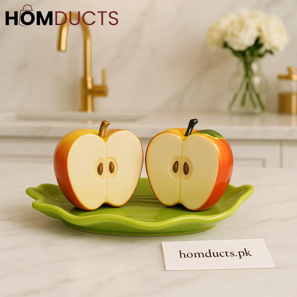 Luxury Ceramic Apple Salt & Pepper Shakers